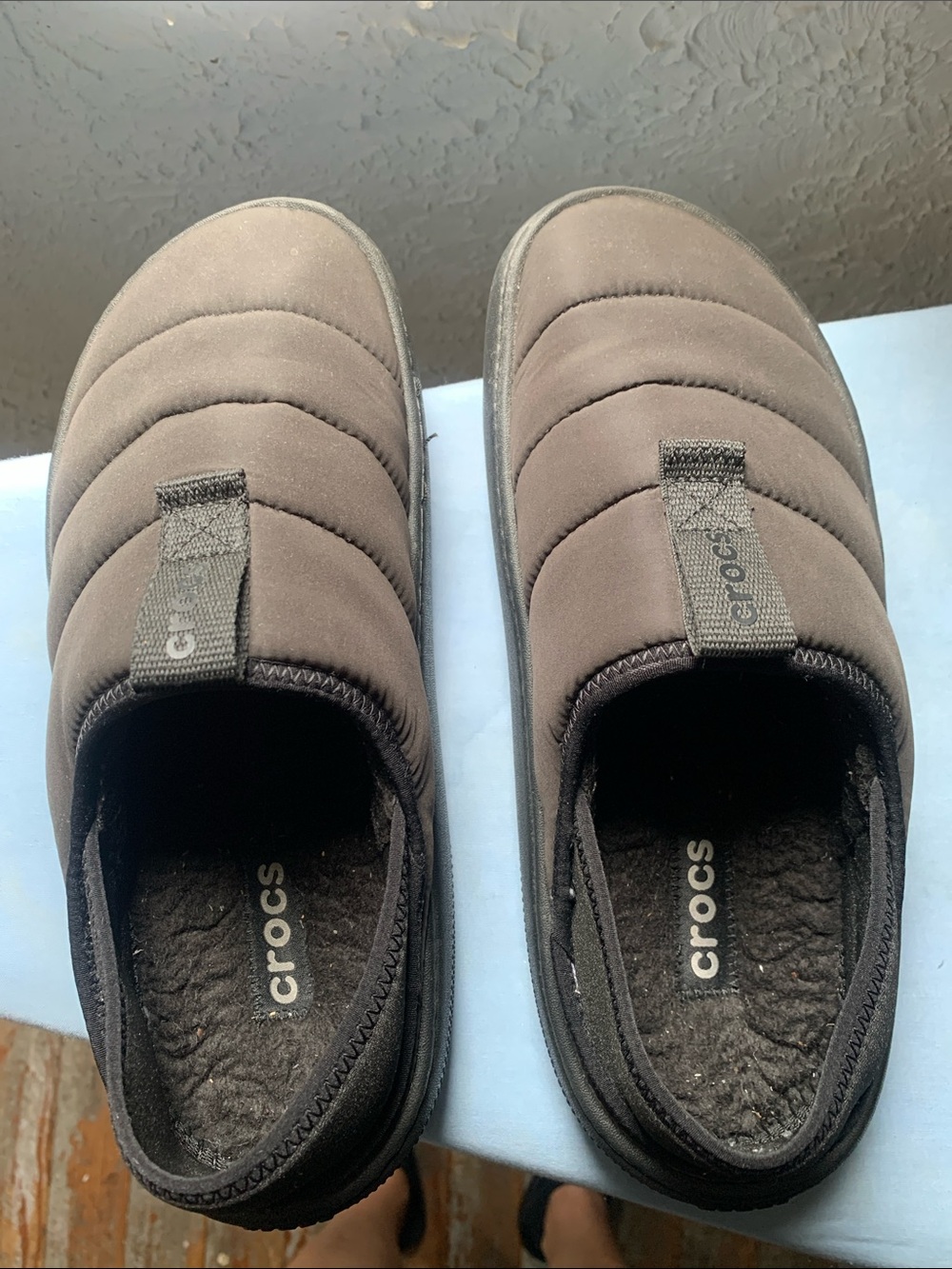 CROCS Quilted Slip-On Clog in Black